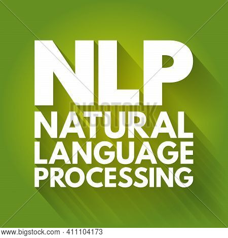 Nlp - Natural Language Processing Acronym, Concept Background