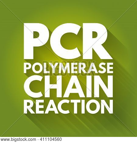 Pcr - Polymerase Chain Reaction, Acronym, Medical Concept Background