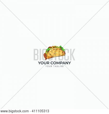 Taco Food Restaurant Logo Cafe And Resto