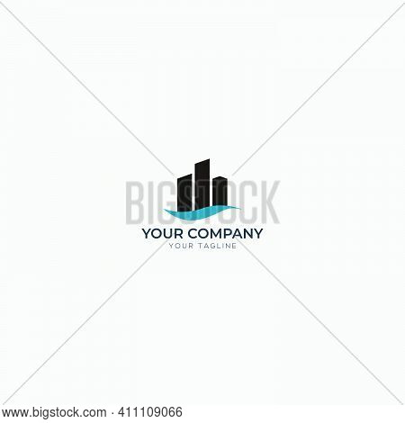 Wood Apartment Logo Real Estate Agent Home