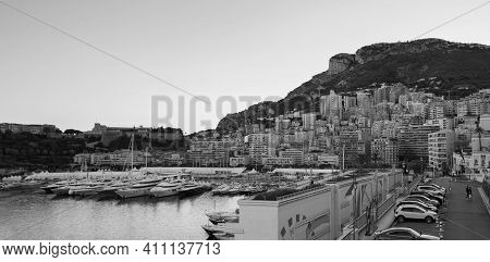 View Of The Principality Of Monaco And Montecarlo