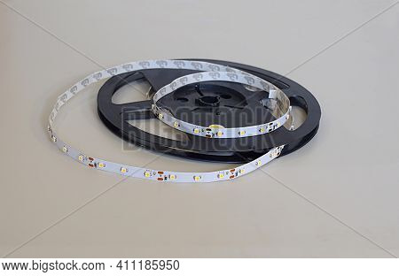 Close-up Of Led Strip On A Reel