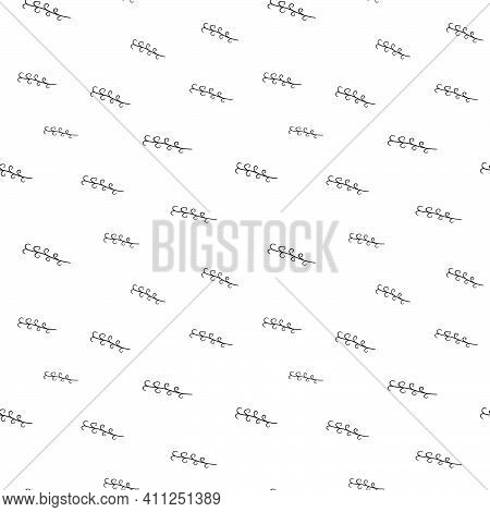 Plant Seamless Pattern, Black And White Hand-drawn Tree Doodle Digital Paper, Abstract Plants Repeat