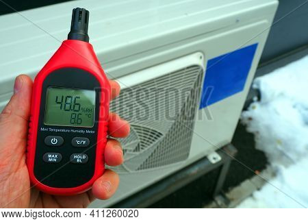 Measurement Of Air Humidity And Indoor Temperature. Various Devices For Measuring The Characteristic