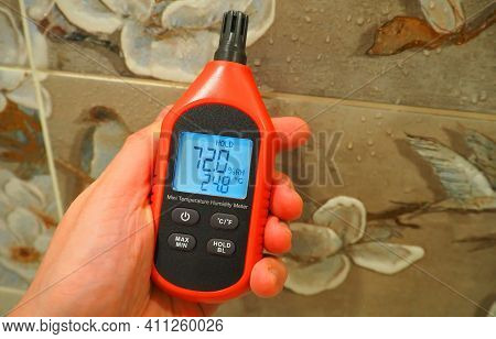 Measurement Of Air Humidity And Indoor Temperature. Various Devices For Measuring The Characteristic