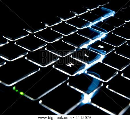 Web gespeld met toetsen