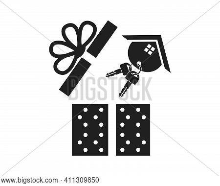 Gift Box Logo Vector Icon
