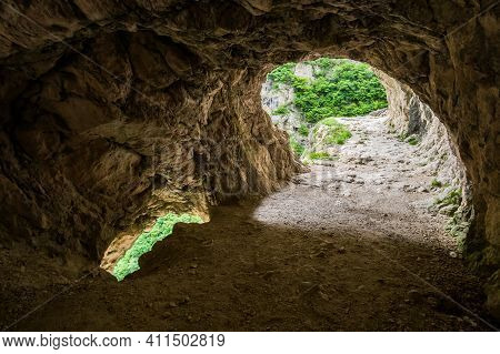 View Of Cherek Gorge In The Caucasus Mountains In Kabardino-balkaria, Russia