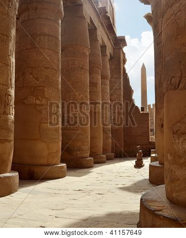 Colonne di Karnak. Luxor, Egitto