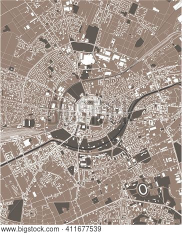 Map Of The City Of Timisoara, Romania