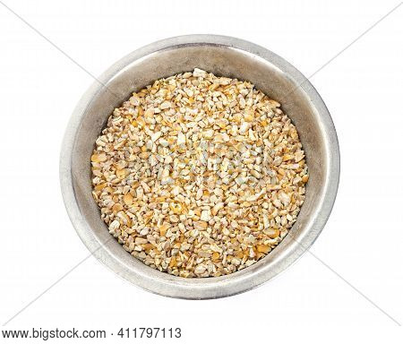 Dried Corn In Front Of White Background