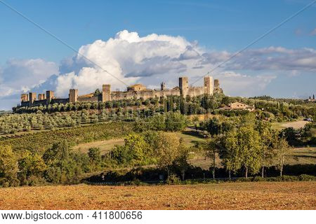 Old Town Monteriggioni, Tuscany, Italy