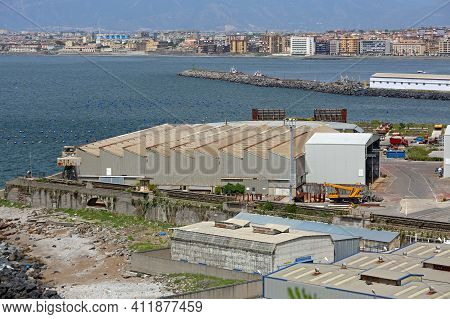 Shipyard Building Hall At Castellammare Di Stabia Near Napoli Italy