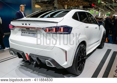 Frankfurt, Germany - Sep 10, 2019: New 2020 Great Wall Motors Wey-gt Pro Car Showcased At The Frankf