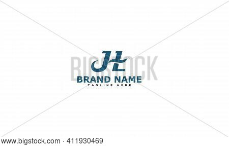 Jh Logo Design Template Vector Graphic Branding Element.
