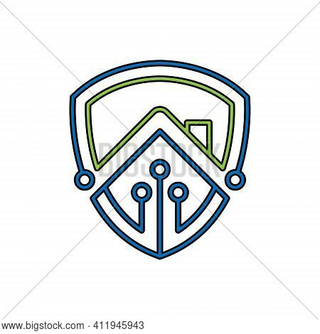Home Security Logo Icon vector design illustration. Home Security logo. Home. Home Logo. House Logo. Home vector, Home Logo vector, Home symbol, Home sign, Home Logo design. House Logo icon vector. Home Security logo isolated on white background