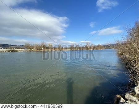 Flach Lake Or Flachsee In The Natural Protection Zone Aargau Reuss River Plain (naturschutzzone Aarg