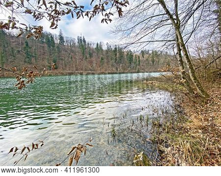 The Reuss River Between The Hermetschwil Monastery (kloster Hermetschwil) And The Hydroelectric Dam 