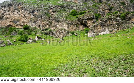 Ancient Alanian Necropolis In Dzivgis Village, North Ossetia Alania, Russia