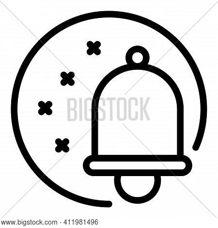 Bell Notification Interface Icon. Outline Bell Notification Interface Vector Icon For Web Design Iso