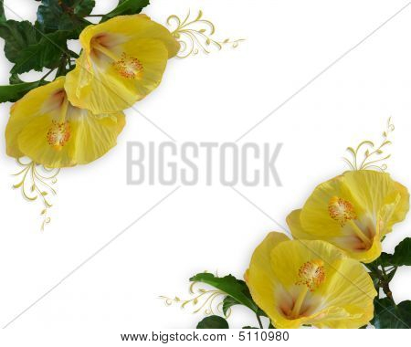 Bryllup eller fest Invitation Hibiscus