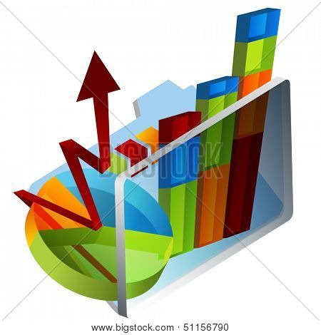 An image of a 3d chart folder.