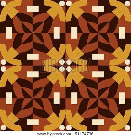 Brown seamless pattern made from man figures.