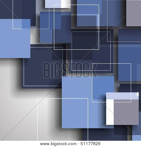 Squares With Drop Shadows | Abstract Background Design