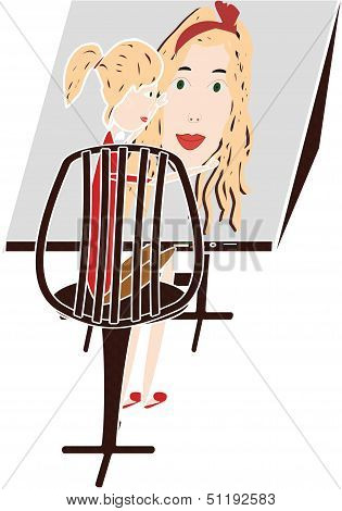 illustrator And Girl's Face Color
