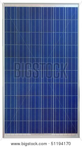 Photovoltaic Solar Panel Isolated on White Background