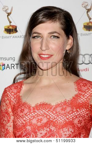 LOS ANGELES - SEP 20:  Mayim Bialik at the Emmys Performers Nominee Reception at  Pacific Design Center on September 20, 2013 in West Hollywood, CA