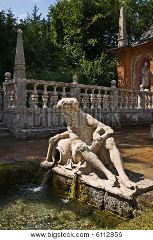 พาเล Hellbrunn น้ำพุ ซาลซ์บูร์ก ออสเตรีย