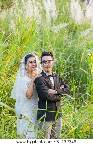 Asian Couple Groom And Bride