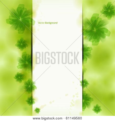 Abstract Flower Vector Background / Brochure Template / Banner. eps 10