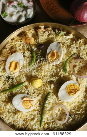 Hyderabadi Egg Biryani - A Rice Based Dish Most Popular Dish In Hyderabad.