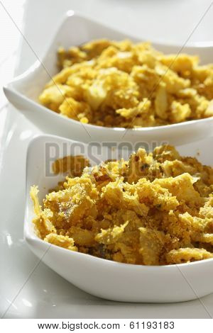 Cabbage Zunka - A Simple Veg Dish From Maharashtra