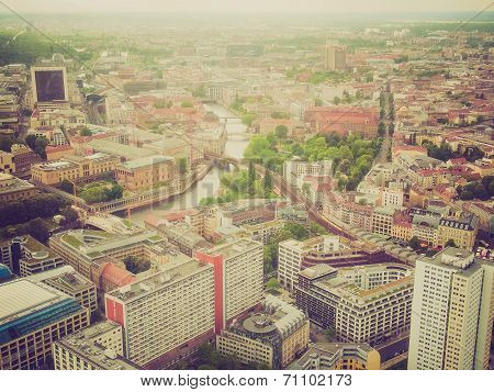 Retro Look Berlin Aerial View
