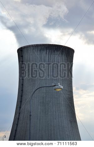 Cooling towers at nuclear power plant