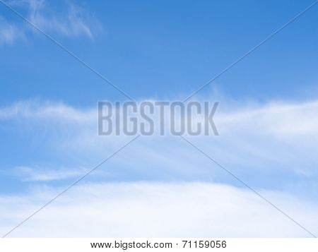 Cloud And Blue Sky As Seen From Airplane