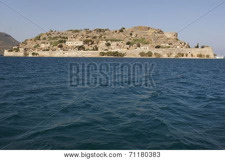 Spinalonga Island In Crete Near Elounda. Greece