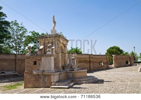 Fountain Cavallina. Genzano di Lucania. Southern Italy.