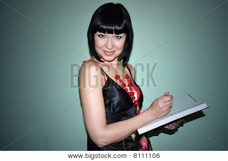 Mädchen mit einem Buch