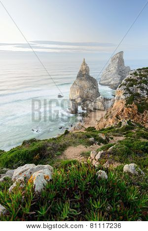 Amazing seaboard of Portugal, Sintra, Cabo da Roca, Praia da Ursa