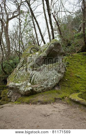 Dolphin Statue Bomarzo, Italy