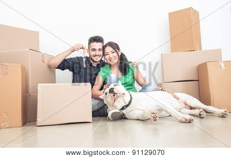 Couple Moving New Home