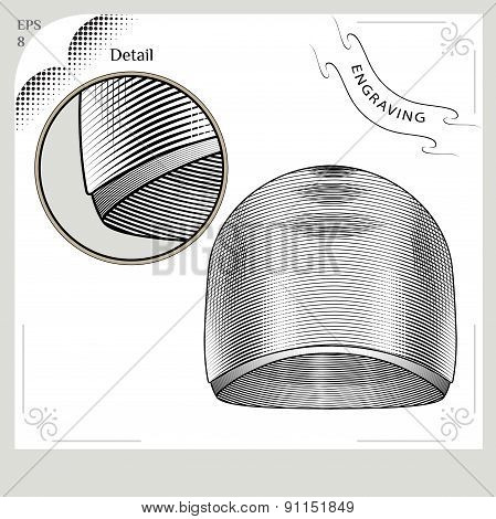Clothes For Swimmers. Engraving Style 6