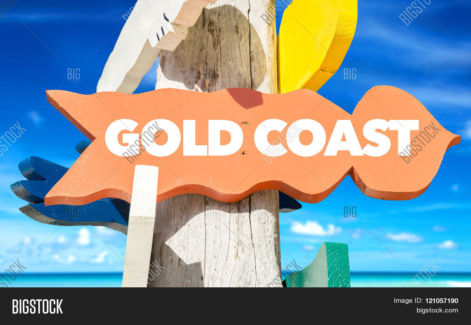 Gold Coast Sign Beach Image & Photo (Free Trial) Bigstock