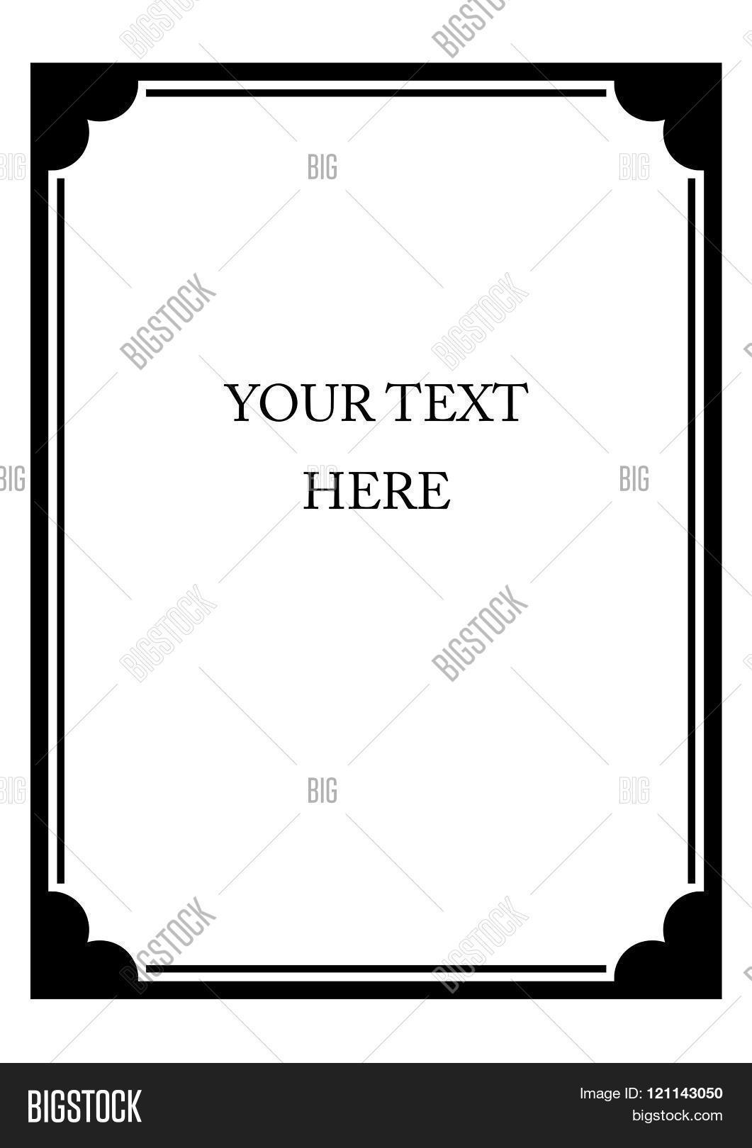 Border Frame Plaque Vector & Photo (Free Trial) | Bigstock