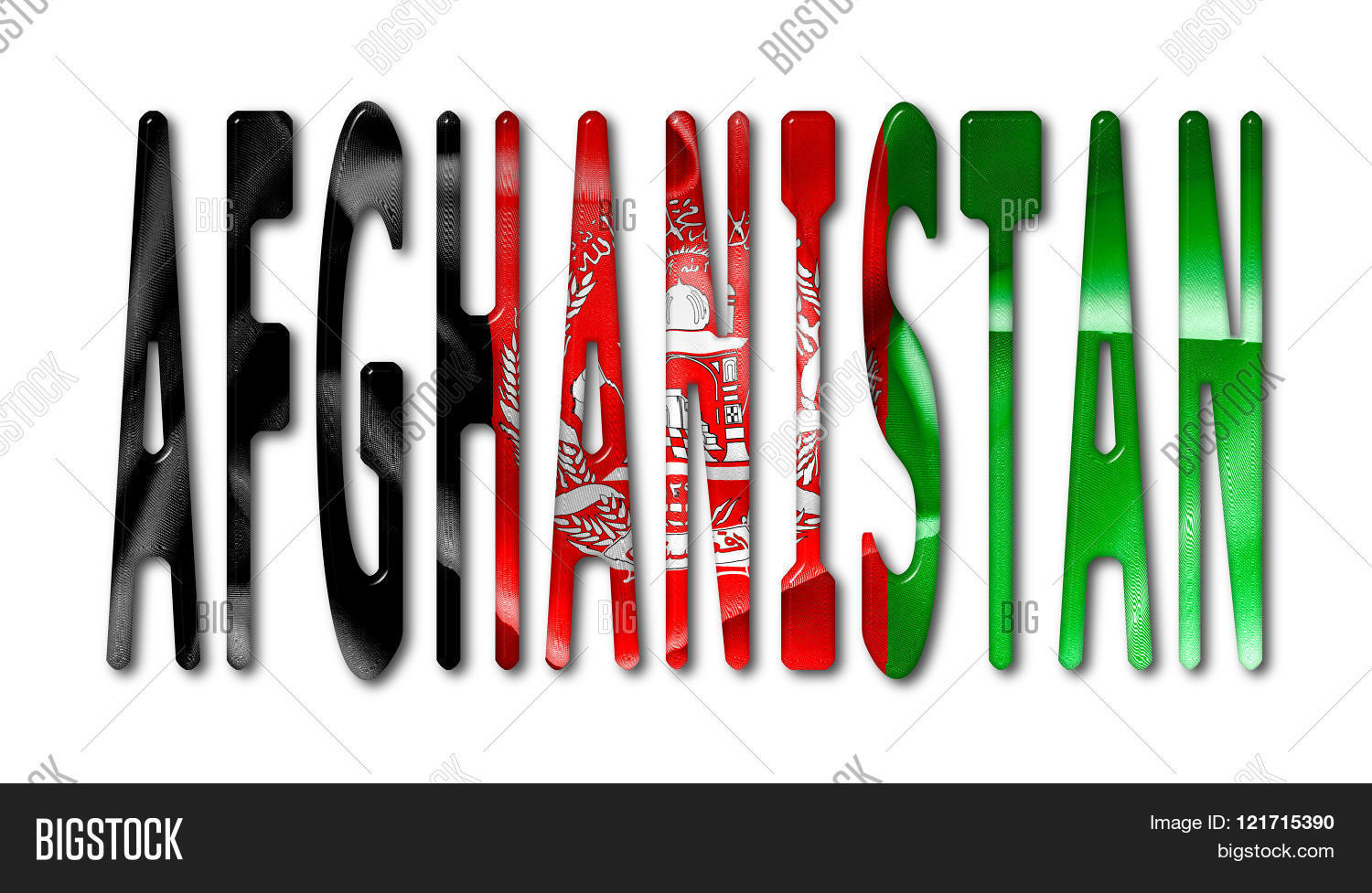 Afghanistan Word Flag Texture Image & Photo Bigstock