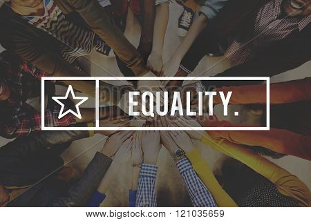 Equality Friends Team Community Fair Concept